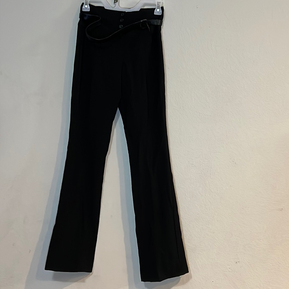 Black slack pants with belt size small